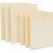 Bright Creations Unfinished Craft Wood Canvas Boards for Painting (2 Sizes, 6 Pack)